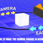 how to make the camera square in blender