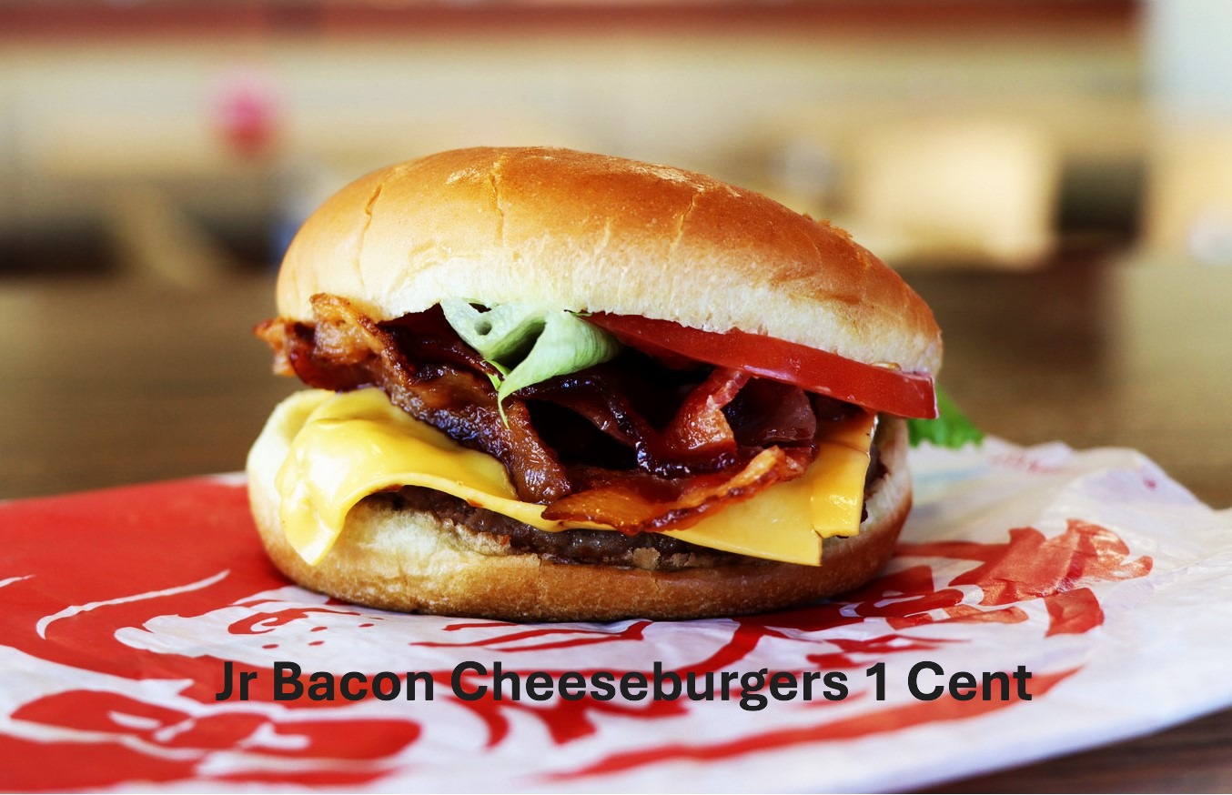 Jr Bacon Cheeseburgers 1 Cent