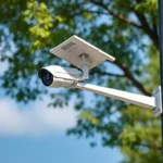 street view public street solar powered security camera with pole​
