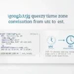 google big query time zone conversion from utc to est