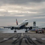 delta flight emergency landing cecil airport